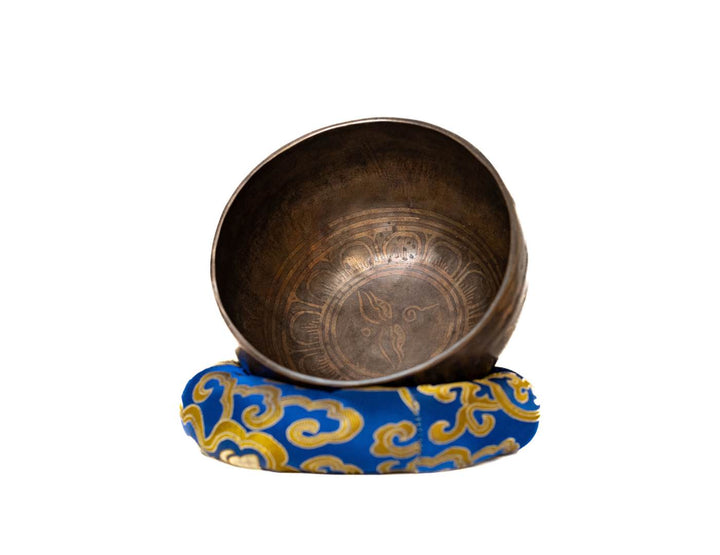 Black Patterned Singing Bowl