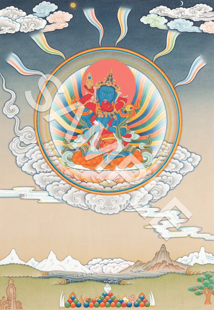 Guru Rinpoche and consort in union